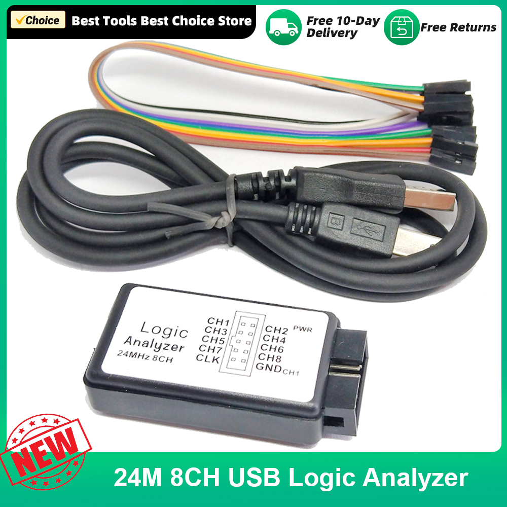 Logic Analyzer Usb - USB Logic Analyzer 24M 8CH Microcontroller