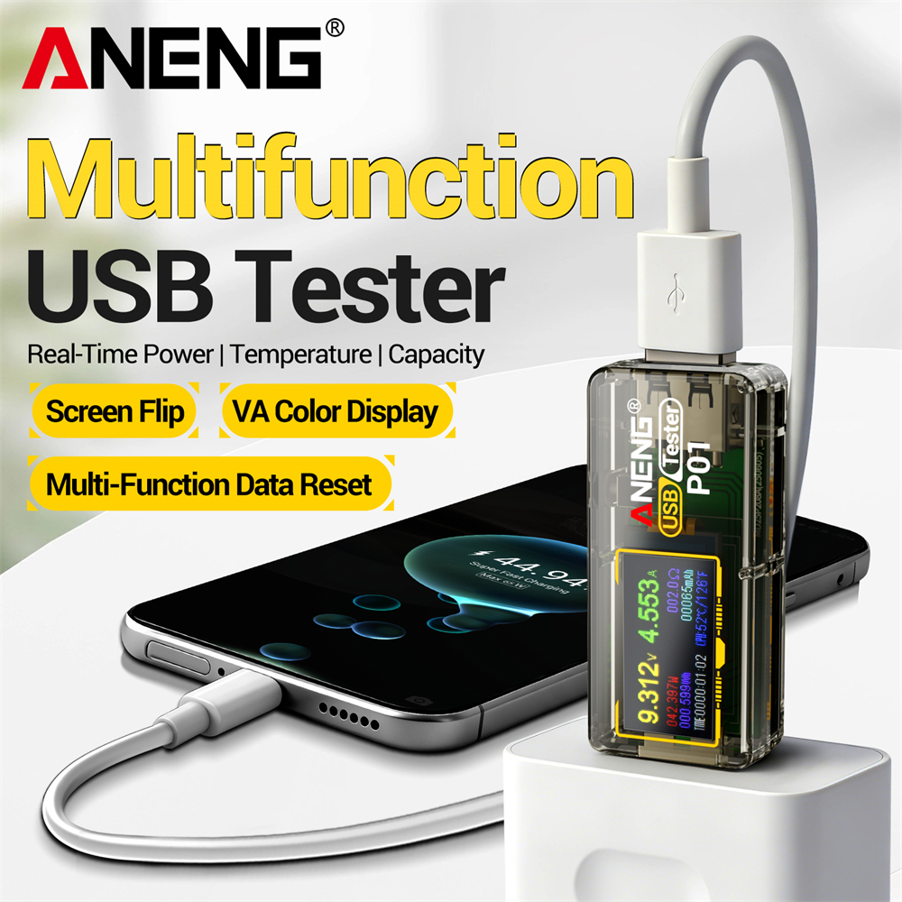 Logic Analyzer Usb - USB Tester ANENG P01 Multifunction Type-C