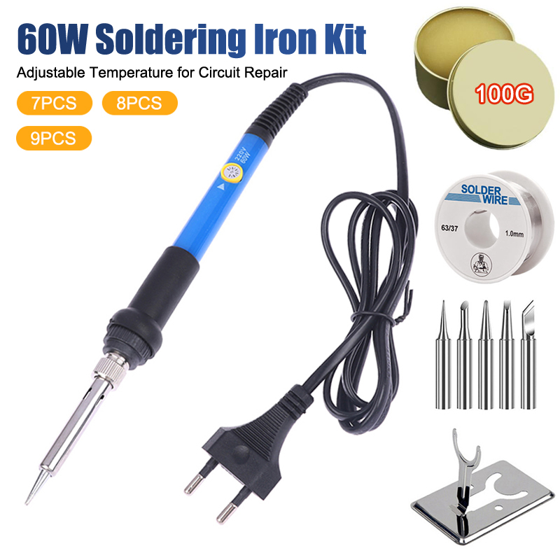 Adjustable Temp 220V 60W Elect - Diy Electronics Tool Kit reseña y precio