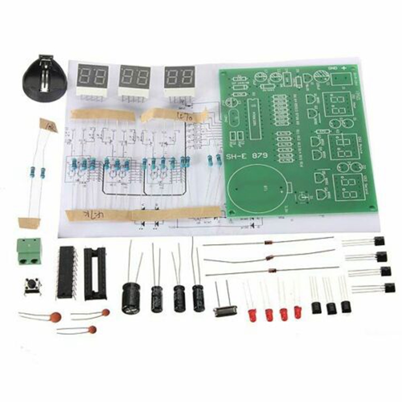 A02R! AT89C2051 6 Digital LED  - Diy Electronics Flux reseña y precio