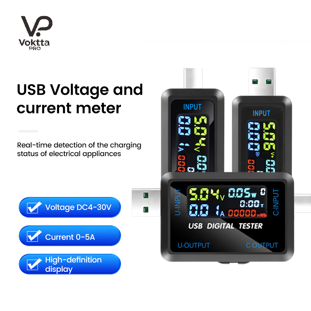 USB Tester 10 in 1 DC Digital  - Logic Analyzer Usb reseña y precio