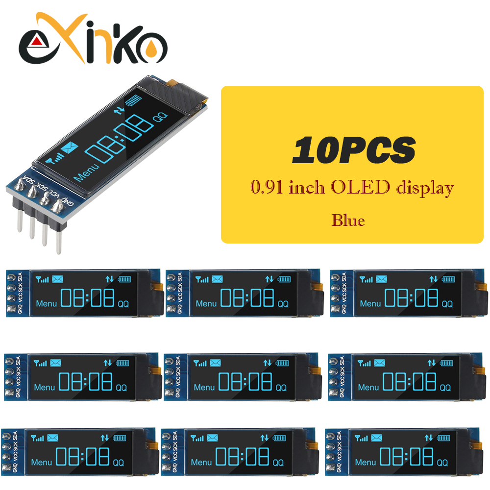 1-10pcs 0.91 inch OLED display - I2C Lcd Display reseña y precio