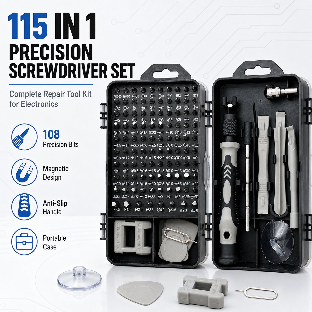 115 in 1 Magnetic Precision Sc - Diy Home Electronics Projects reseña y precio