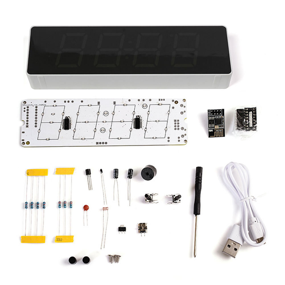 ESP8266 IoT Colorful WiFi Cloc - Diy Home Electronics Projects reseña y precio