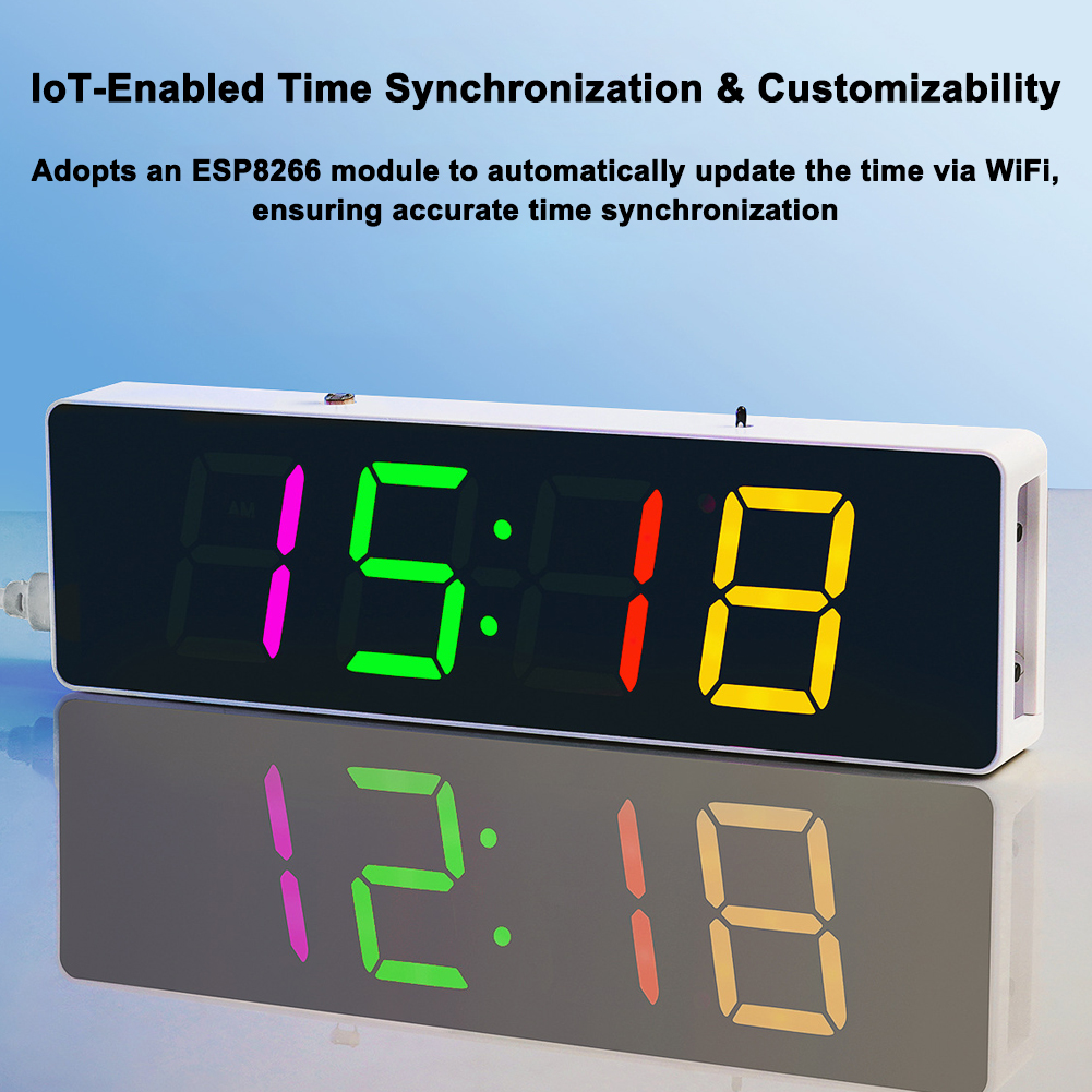 ESP8266 IoT Colorful WiFi Cloc - Diy Home Electronics Projects reseña y precio