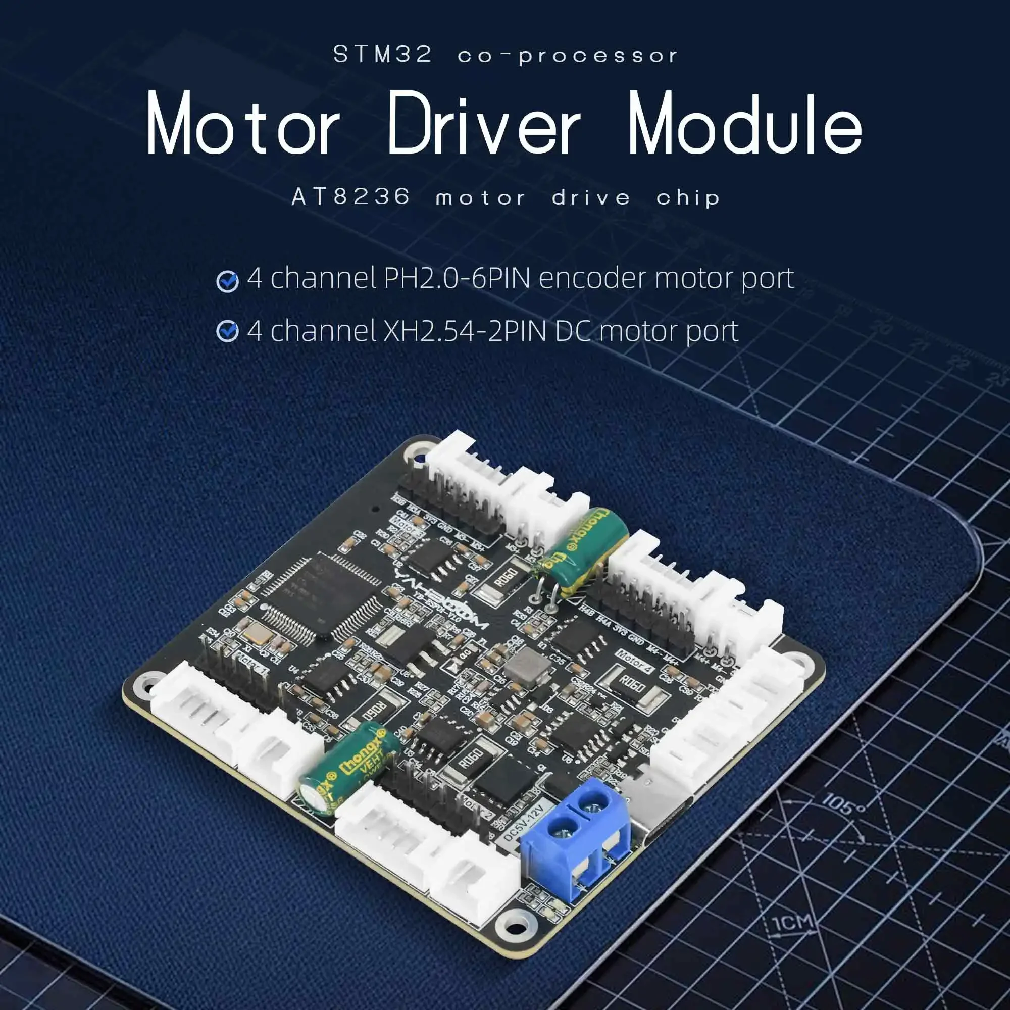 Yahboom 4-Channel Encoder Moto - Diy Electronic Modules reseña y precio