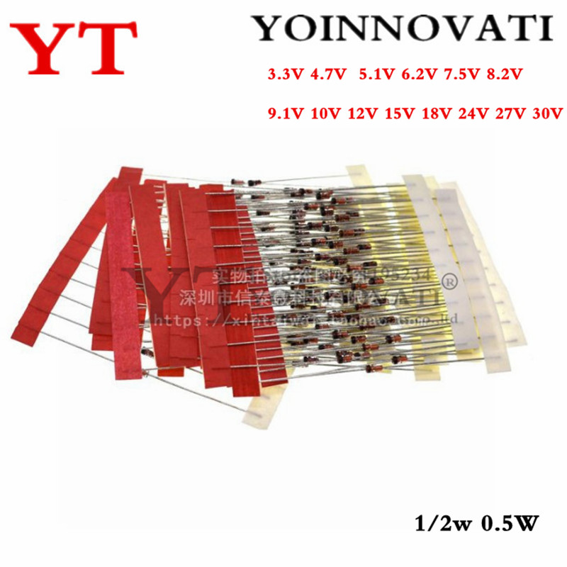 1/2w 0.5W Zener Diode 3.3-30V  - Best Diy Electronics Kits reseña y precio