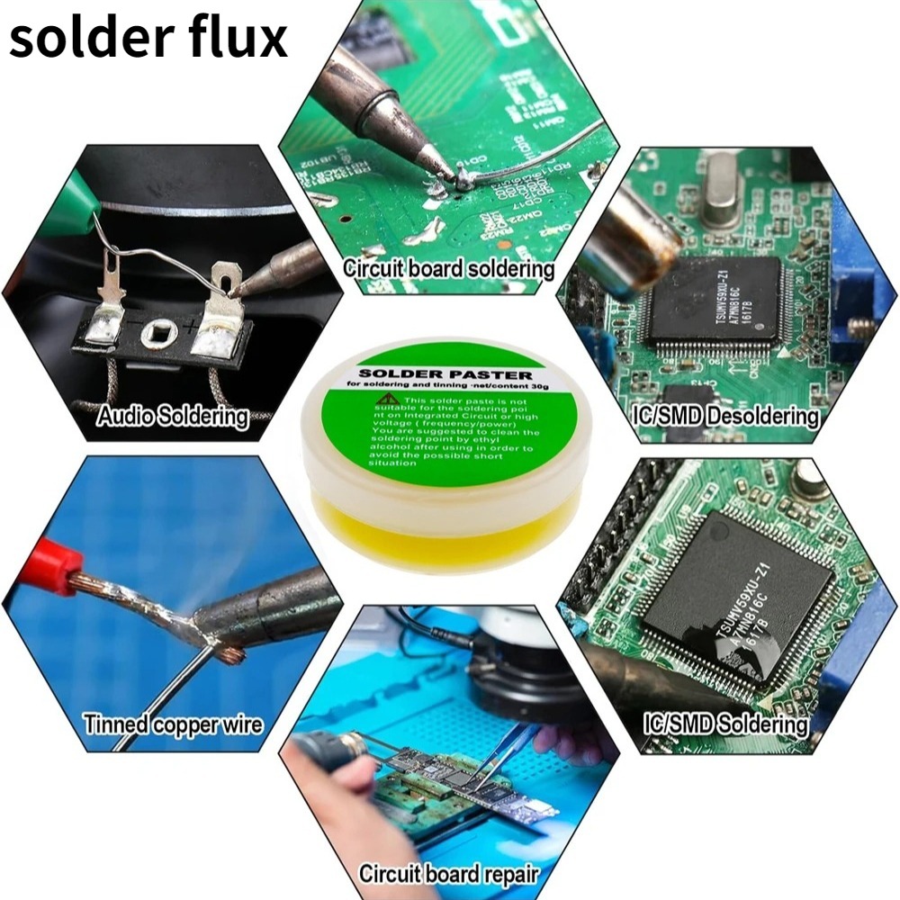 New Solder Flux Paste for Lead - Diy Electronics Flux reseña y precio