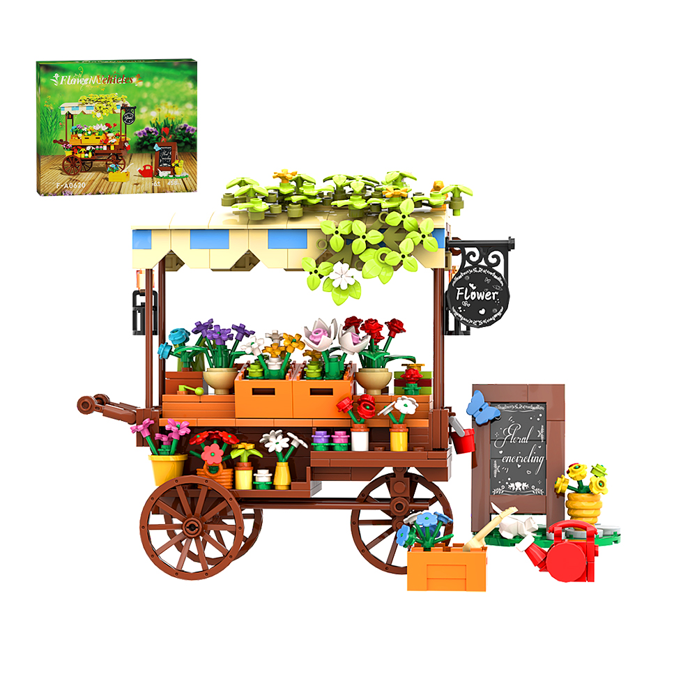MOC Christmas Themed Flower St - Diy Electronics Market reseña y precio