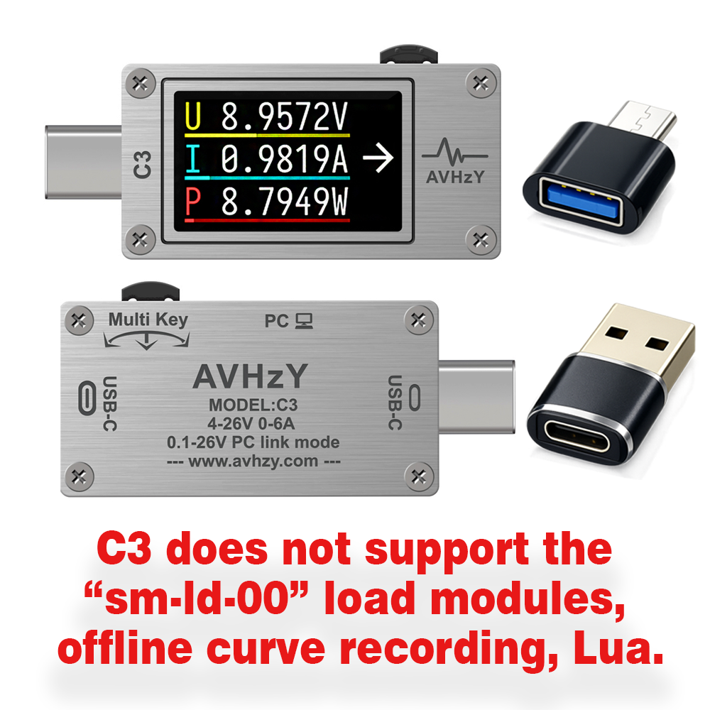 AVHzY USB 3.1 Power Meter  Dig - Logic Analyzer Usb reseña y precio