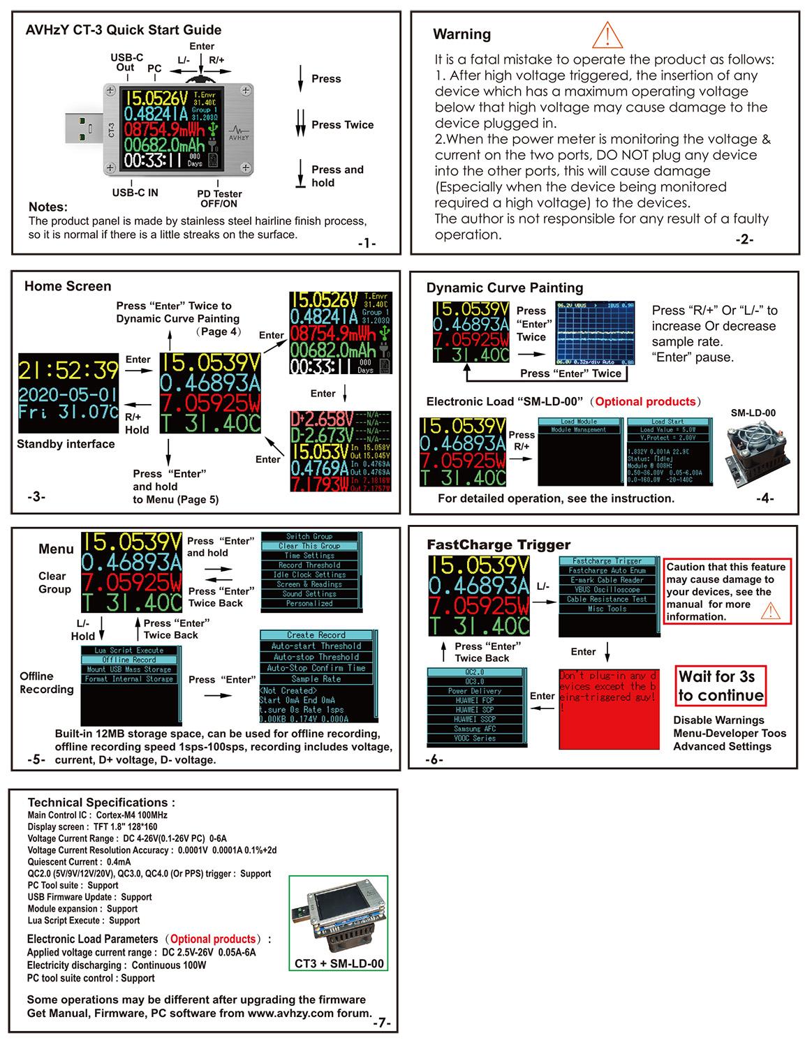 AVHzY USB 3.1 Power Meter  Dig - Logic Analyzer Usb reseña y precio