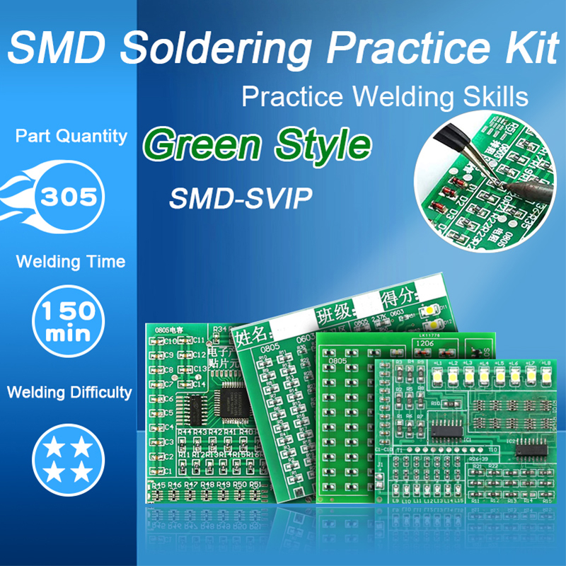 Soldering Practice Four-Piece  - Diy Electronics Basics reseña y precio