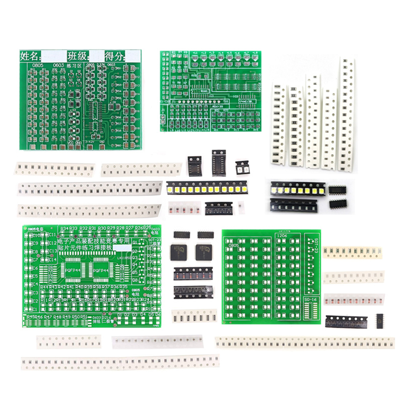 Soldering Practice Four-Piece  - Diy Electronics Basics reseña y precio