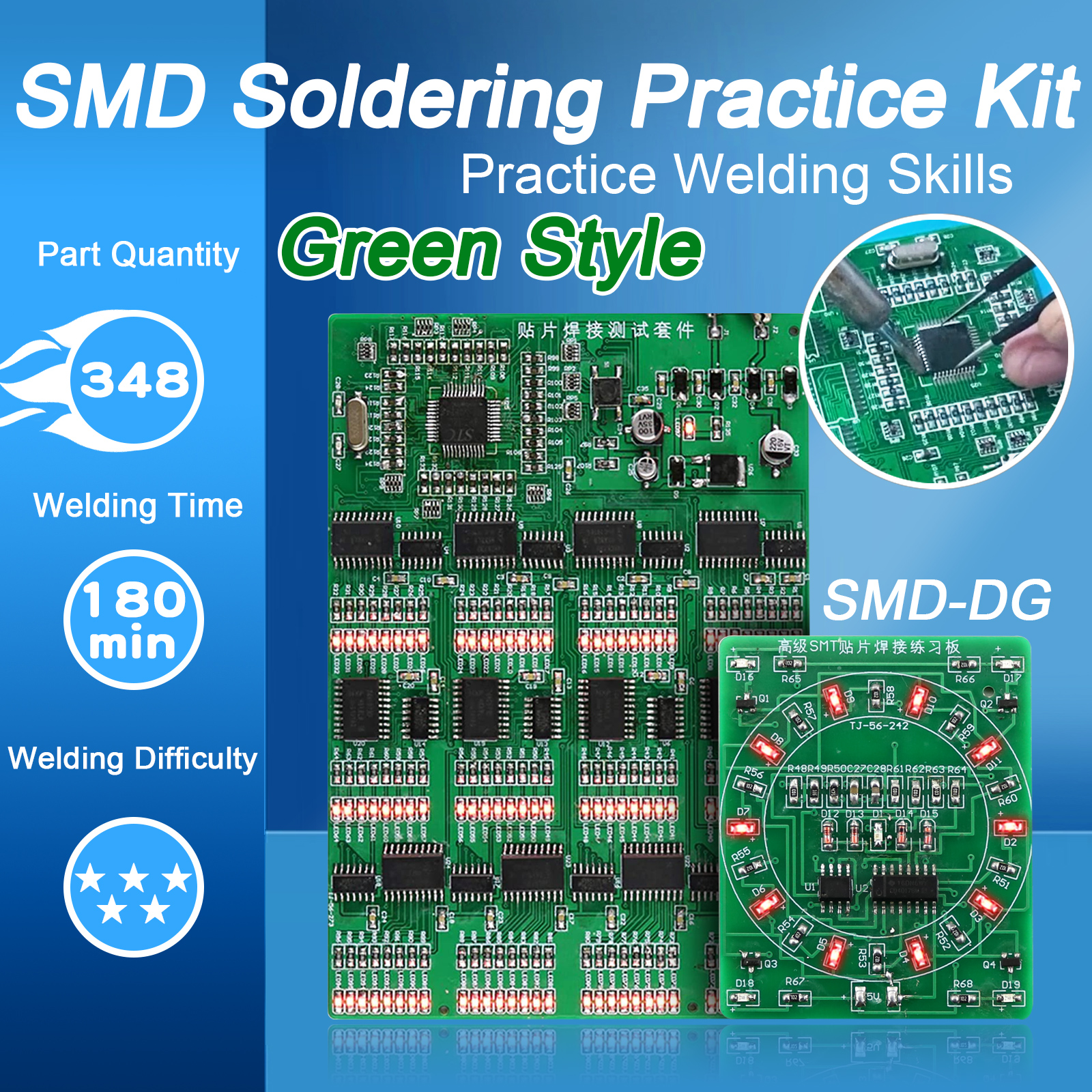 Soldering Practice Two-Piece S - Diy Electronics Basics reseña y precio