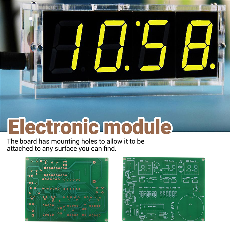 Stylish-AT89C2051 6 Digital LE - Diy Electronics Flux reseña y precio