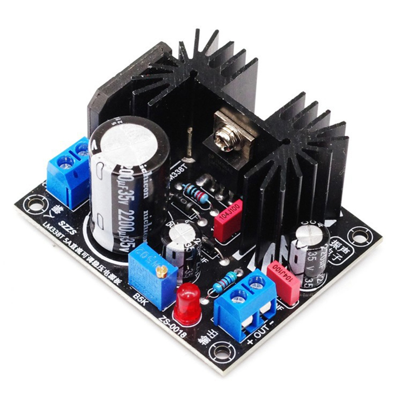 ABKN-LM338 5A Output Adjustabl - Diy Electronics Filament reseña y precio
