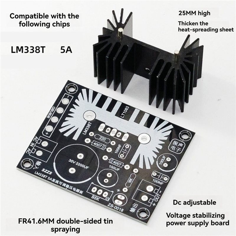 JABS-3X Adjustable Linear Regu - Diy Electronics Filament reseña y precio