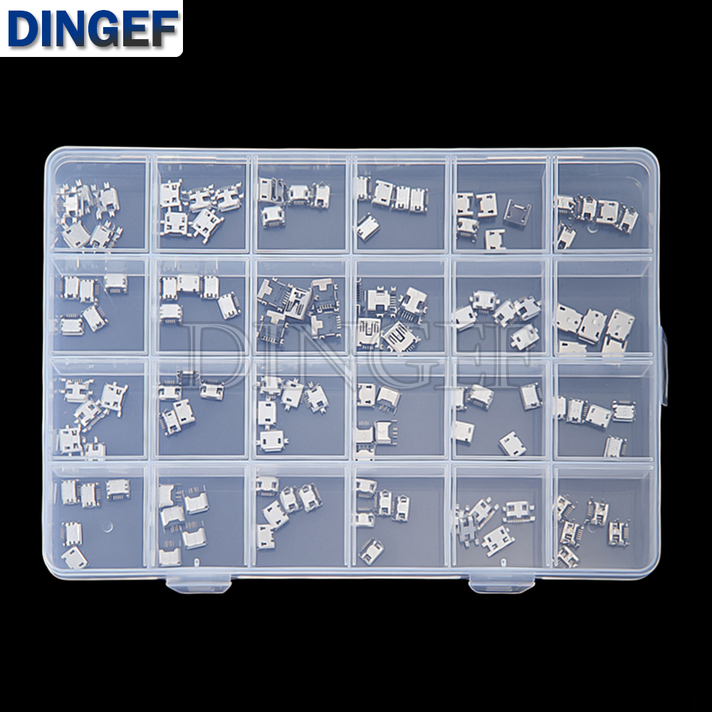 120Pcs Micro USB Connector Kit - Diy Electronics Tool Kit reseña y precio