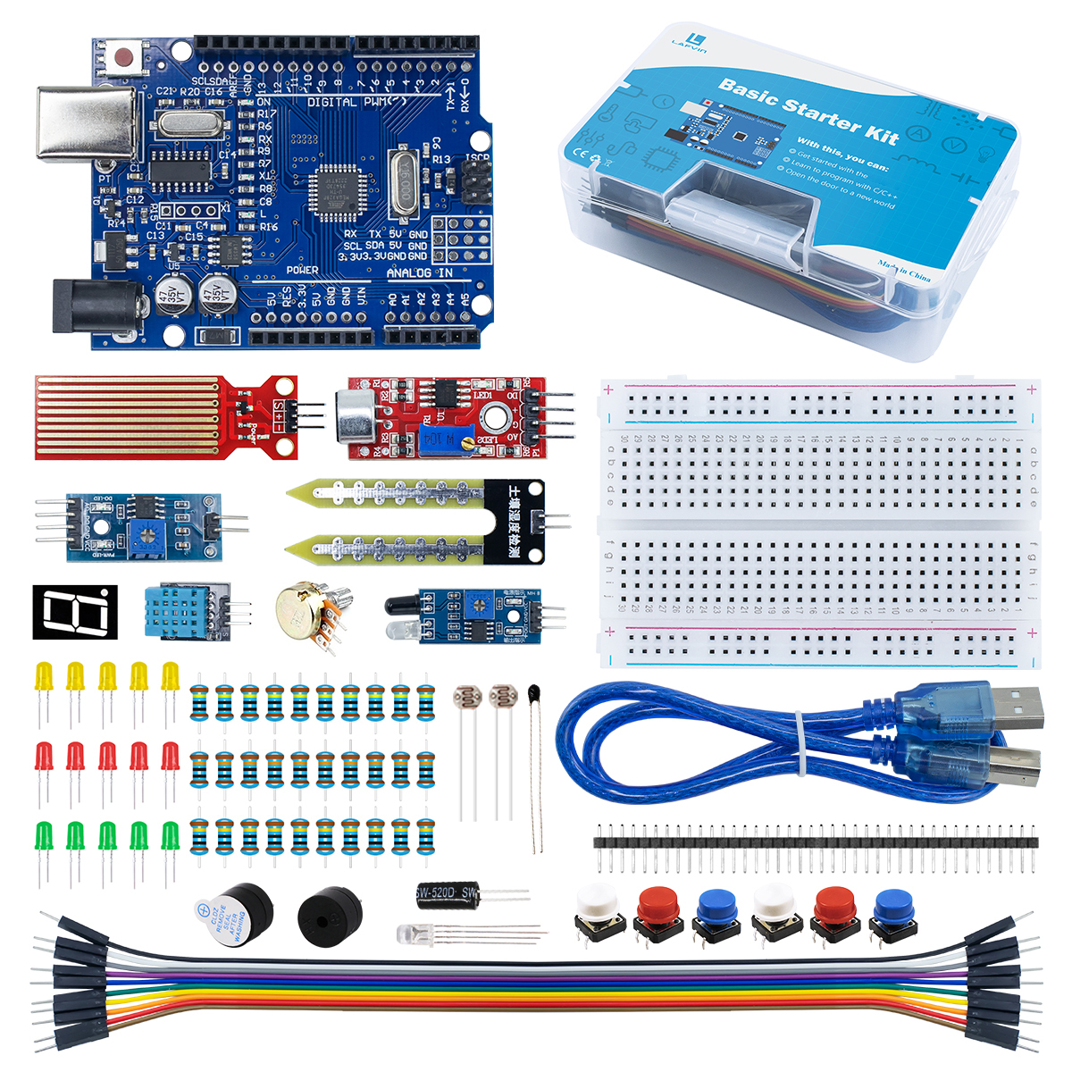 Basic Starter Kit for Arduino  - Diy Electronics Basics reseña y precio