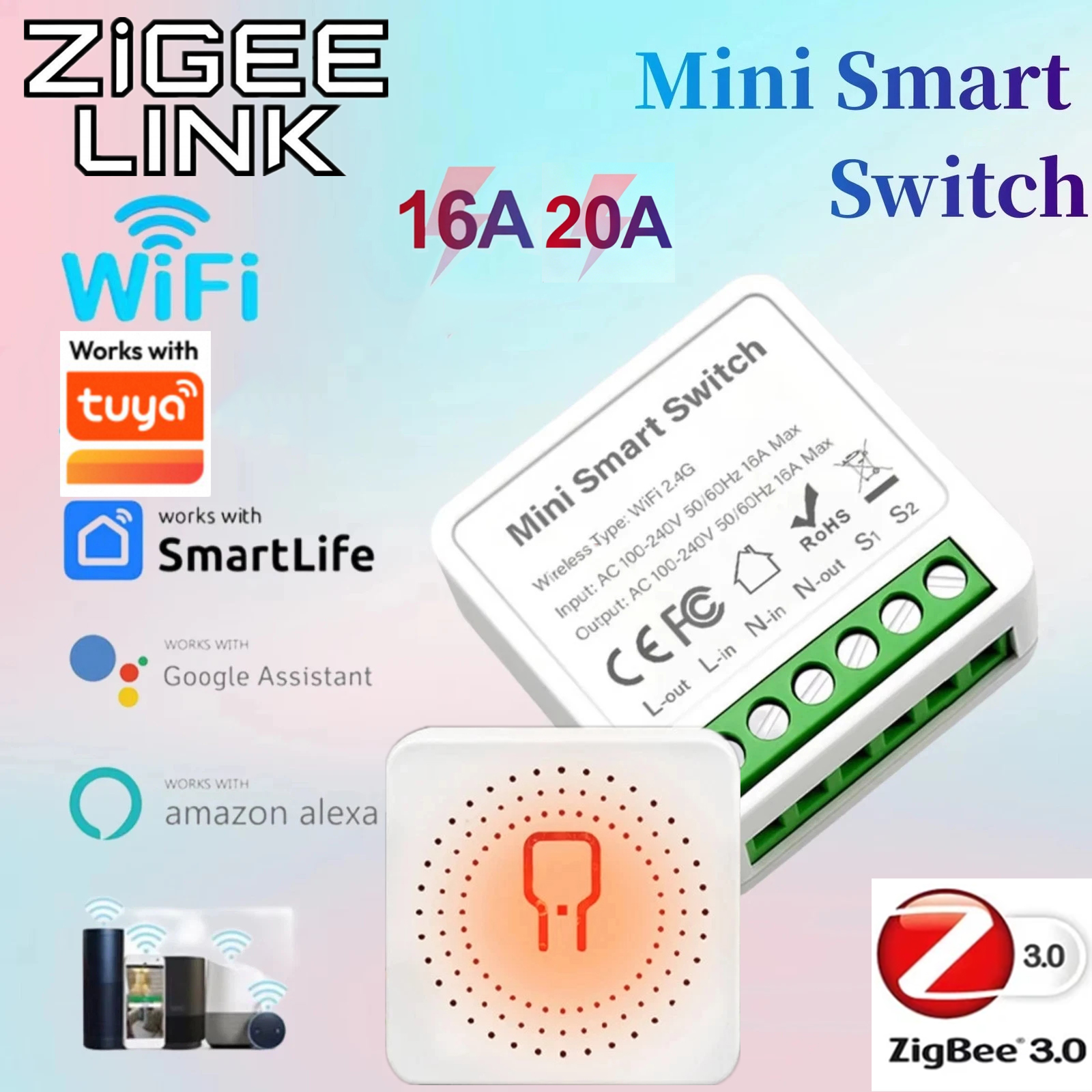 For Tuya Mini Smart WiFi Switc - Diy Electronic Modules reseña y precio