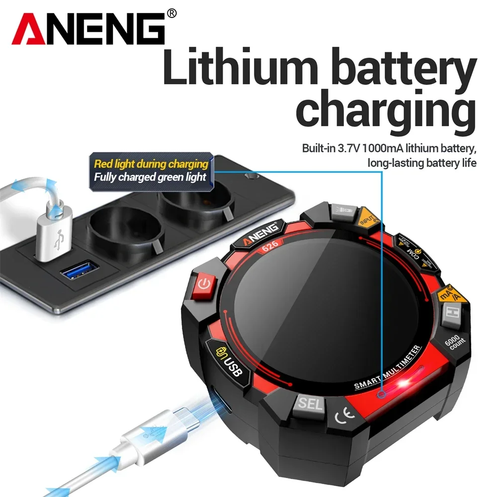 ANENG 626 Digital Multimeter 6 - Logic Analyzer Usb reseña y precio