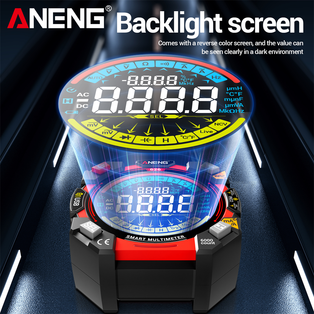 ANENG 626 Digital Multimeter 6 - Logic Analyzer Usb reseña y precio