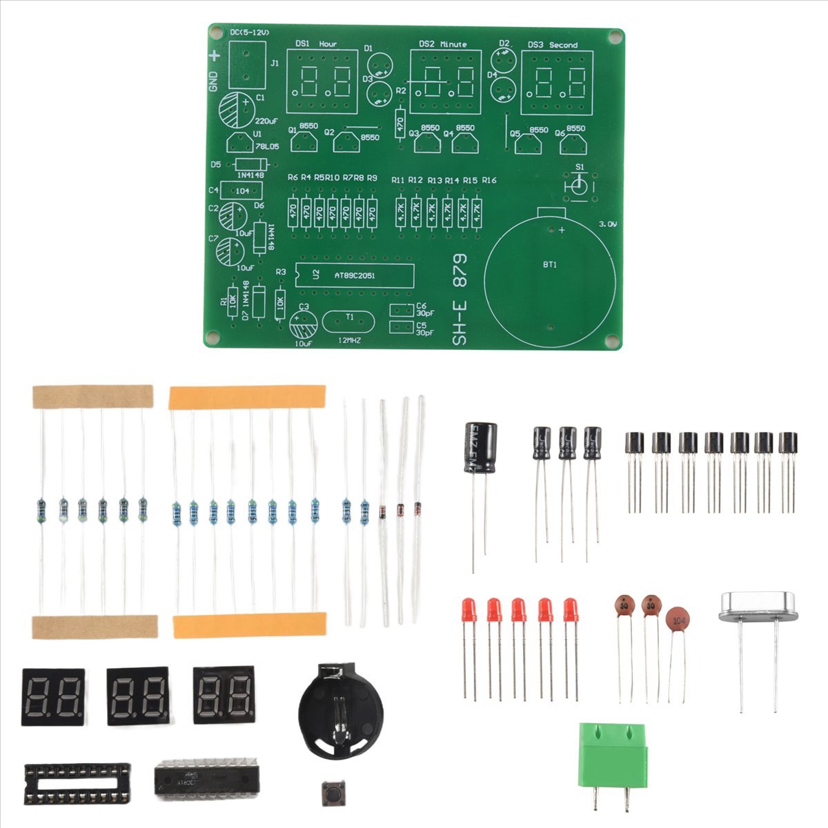 A003 AT89C2051 6 Digital LED D - Diy Electronics Flux reseña y precio