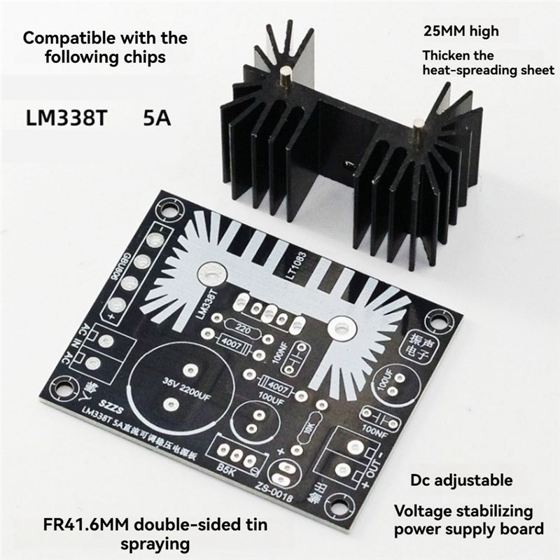 [EYEL!NEW!】 LM338 5A Adjustabl - Diy Electronics Filament reseña y precio