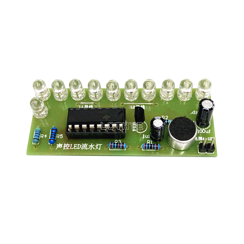 CD4017 Voice Control LED Water - Diy Home Electronics Projects reseña y precio