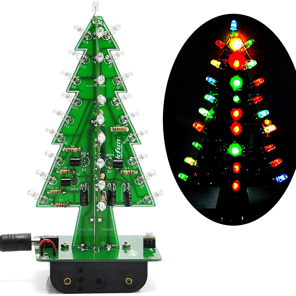 DIY Christmas Tree LED Flash K - Diy Electronics Tool Kit reseña y precio