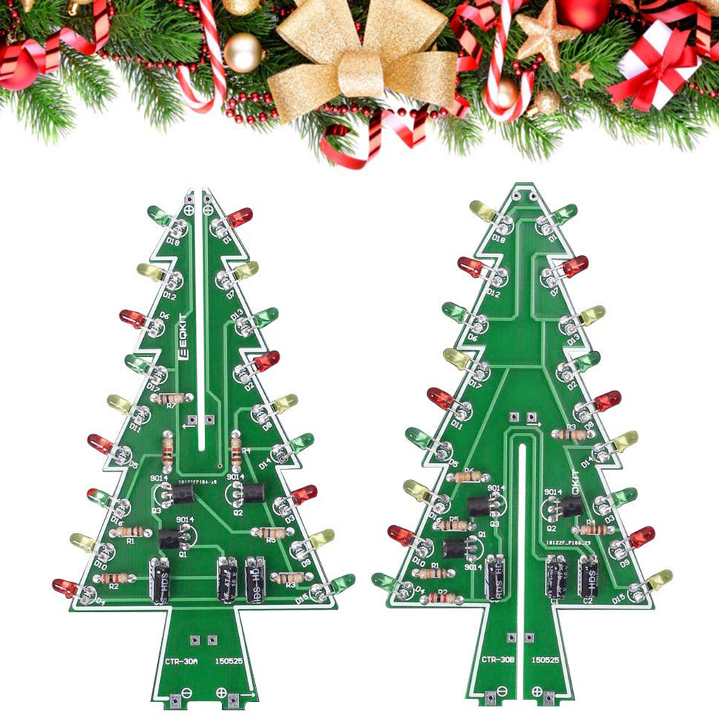DIY Christmas Tree LED Flash K - Diy Electronics Tool Kit reseña y precio
