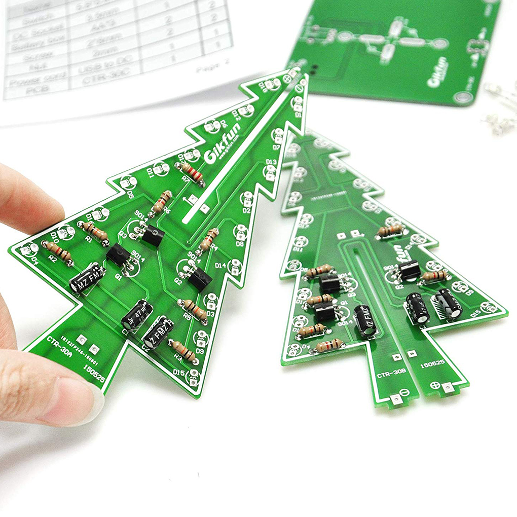 DIY Christmas Tree LED Flash K - Diy Electronics Tool Kit reseña y precio