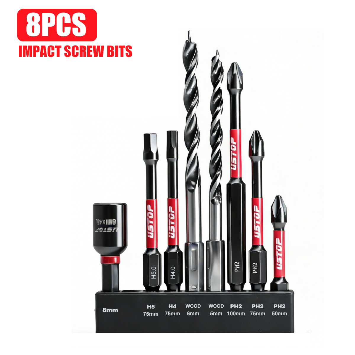 8-Piece Magnetic Impact Bit an - Diy Electronics Rack reseña y precio