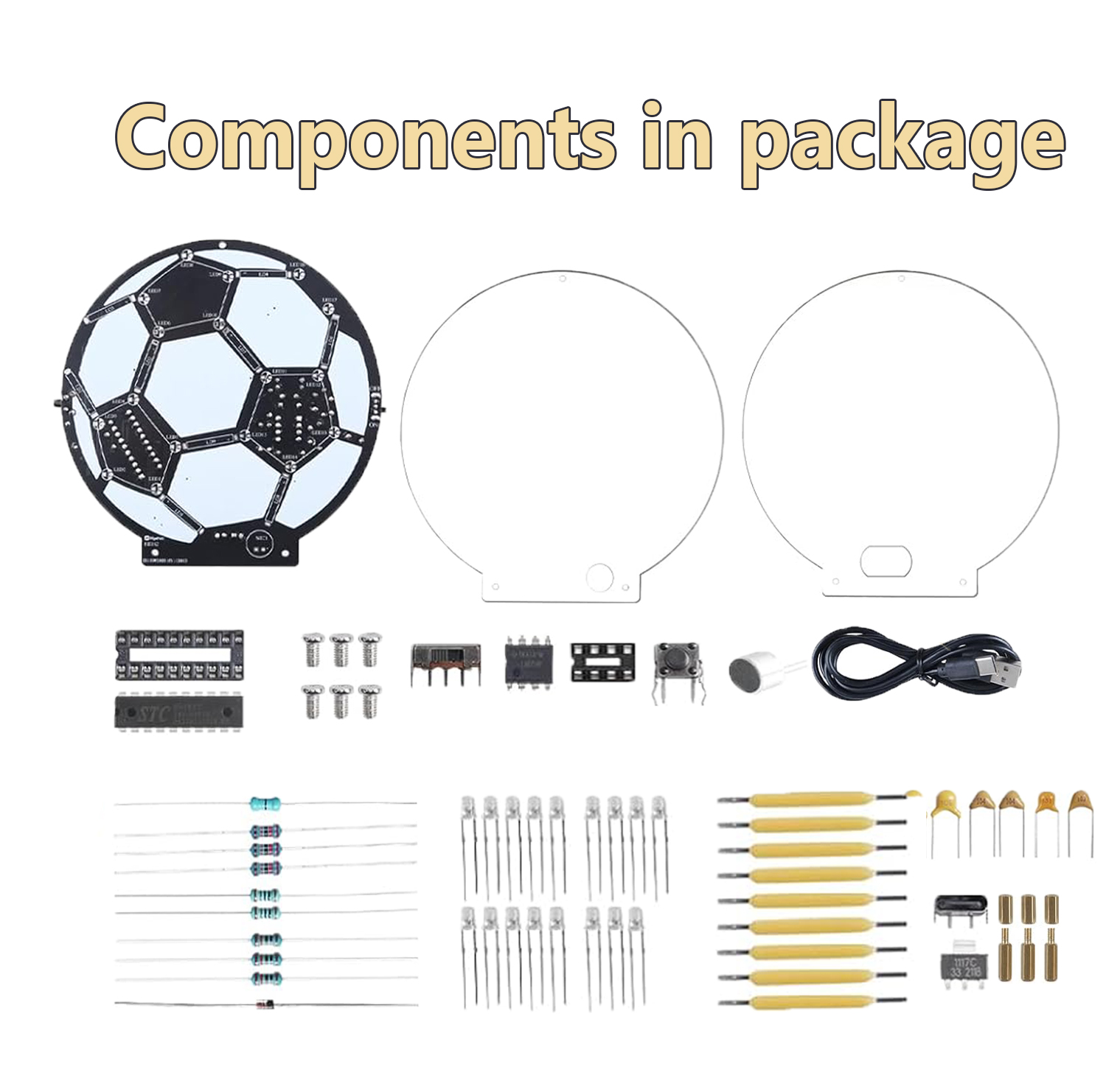 DIY Soccer Ball LED Soldering  - Diy Electronics Filament reseña y precio