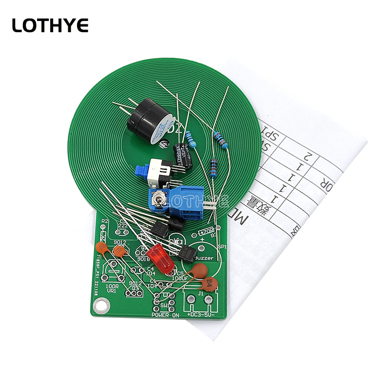DC 3V-5V Metal Detector Kit DI - Diy Home Electronics Projects reseña y precio