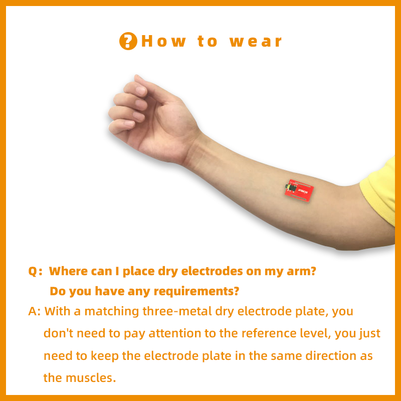 Biosensor EMG Biometrics Dry E - Diy Wearable Electronics reseña y precio