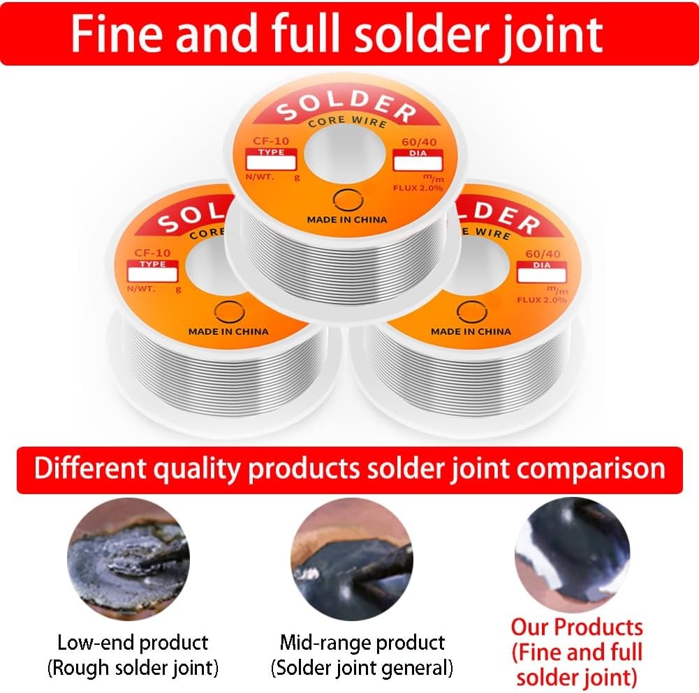 Tin Solder Wire Rosin Core 2%  - Diy Electronics Flux reseña y precio