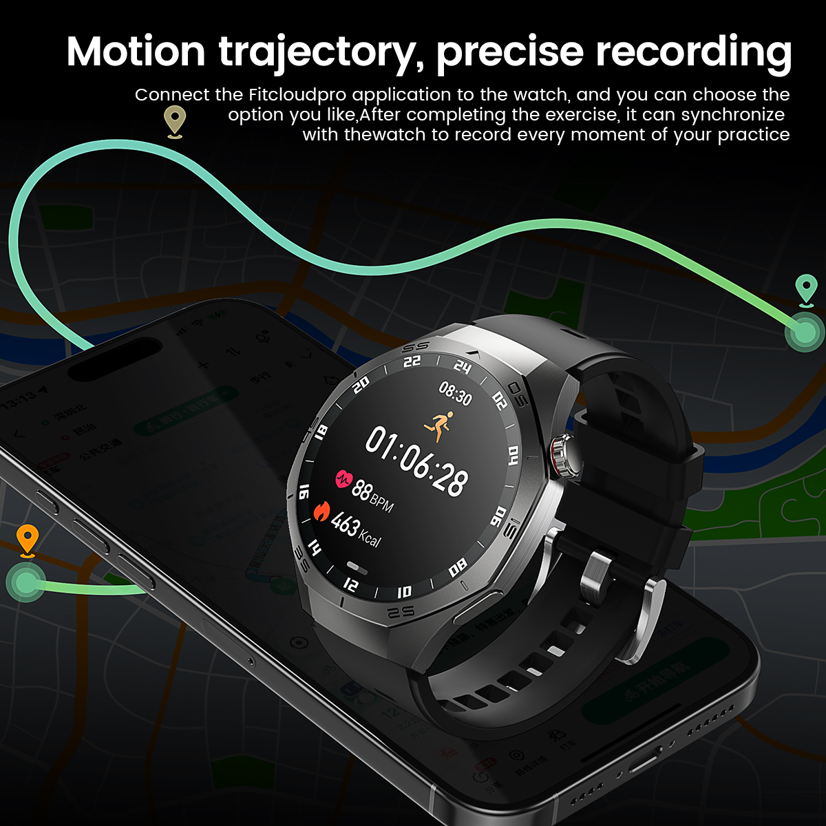 Round GPS Smart Watch Waterpro - Diy Wearable Electronics reseña y precio