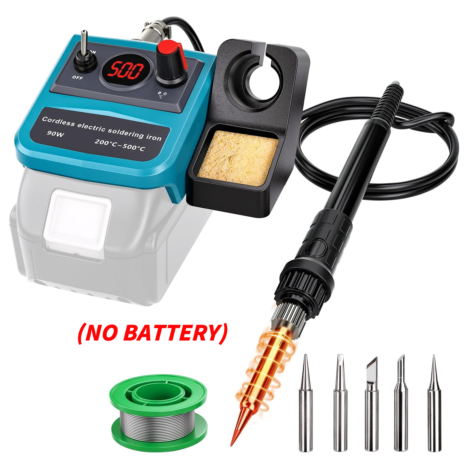90W LED Digital Cordless Solde - Diy Electronics Tool Kit reseña y precio