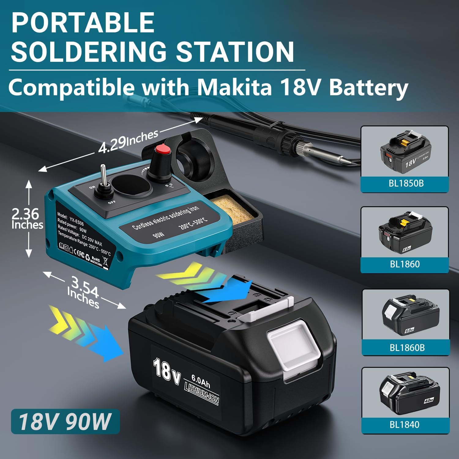 90W LED Digital Cordless Solde - Diy Electronics Tool Kit reseña y precio