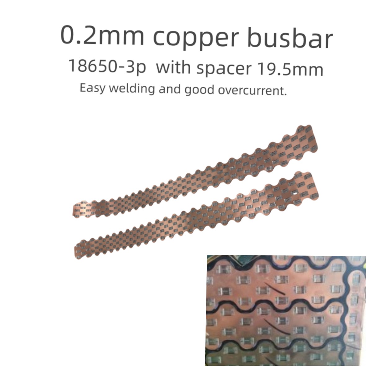 18650-3P W Style Copper Busbar - Diy Electronics Market reseña y precio