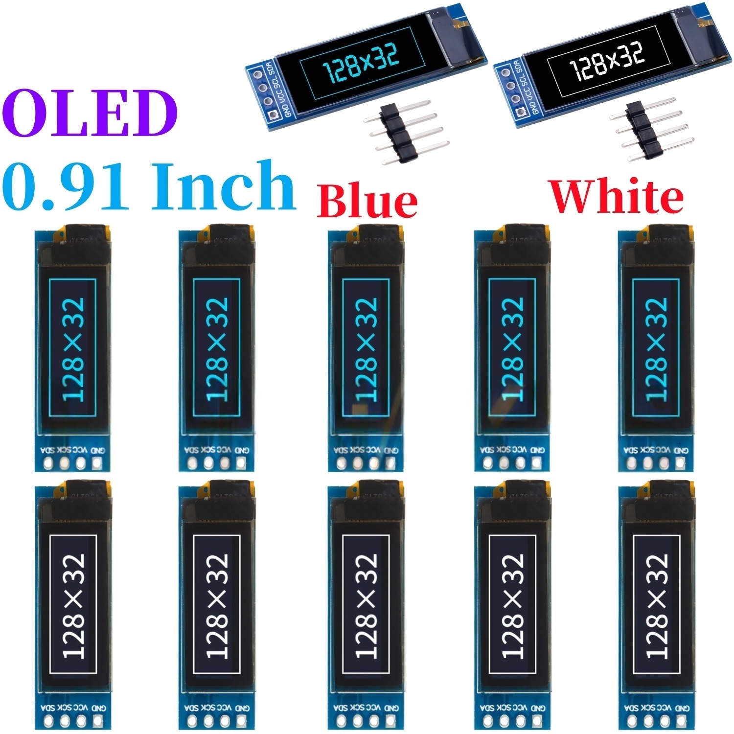 XZG 1-20PCS 0.91 Inch 128x32 I - I2C Lcd Display reseña y precio