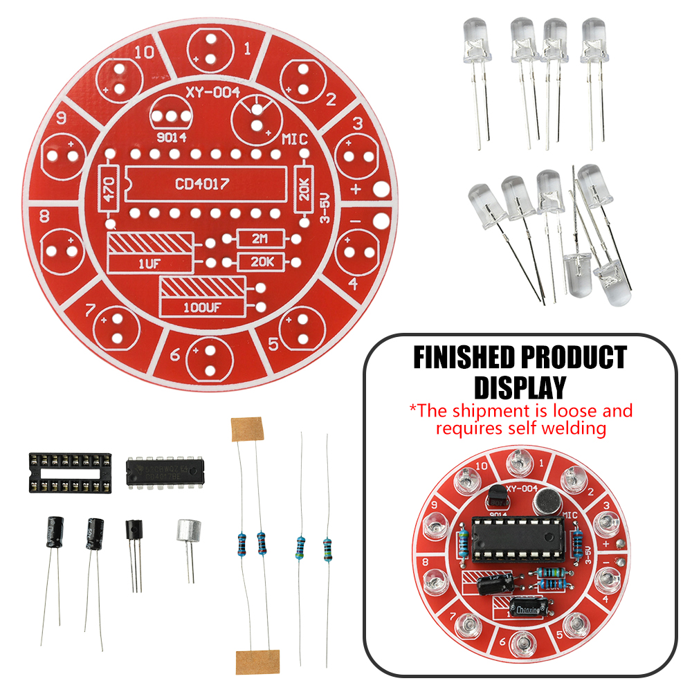 10 LED Bead Running Light DIY  - Diy Electronics Basics reseña y precio