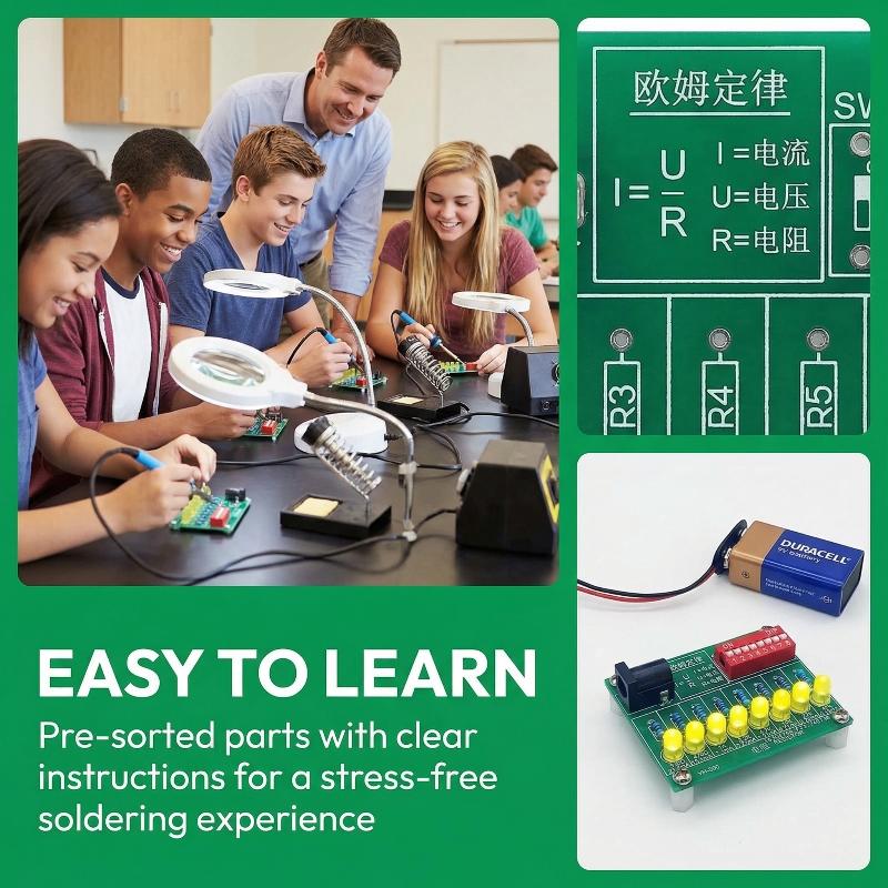 Student Electronic Soldering K - Diy Electronics Tool Kit reseña y precio