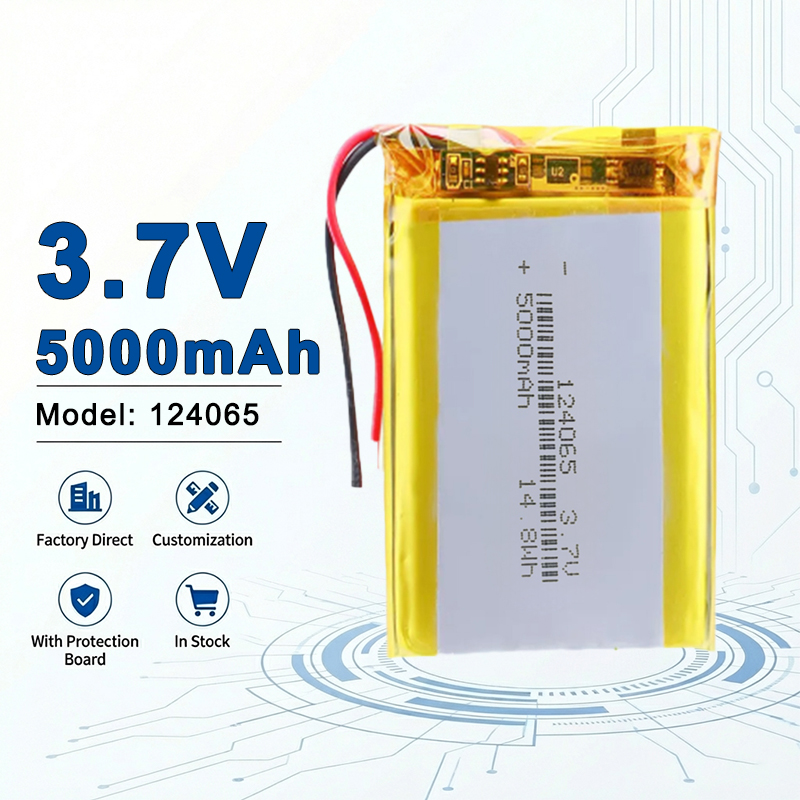 124065 3.7V 5000mAh Rechargeab - Diy Wearable Electronics reseña y precio