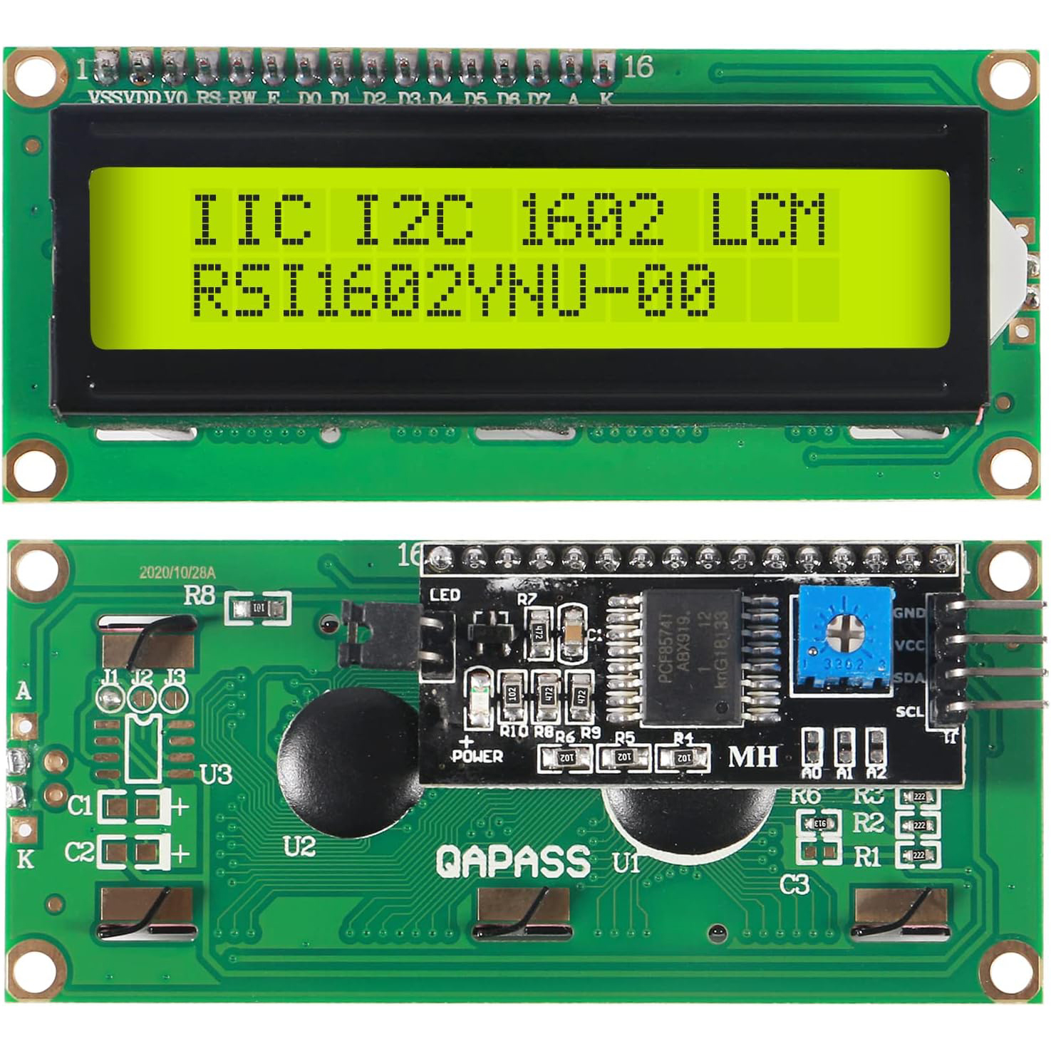 LCD1602 Screen with Backlight  - I2C Lcd Display reseña y precio