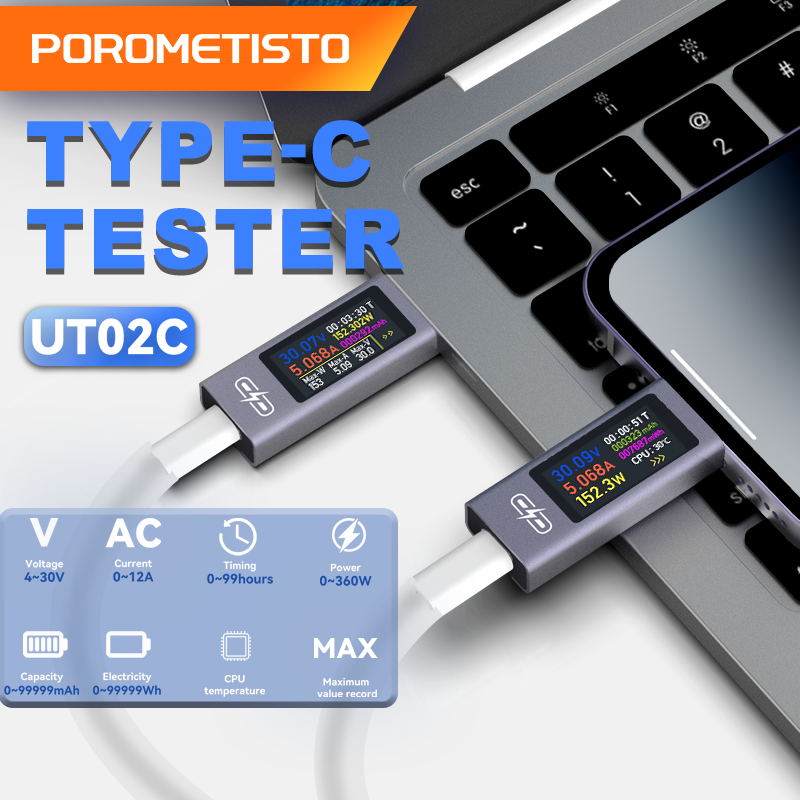 UT02C USB Color Screen Type-C  - Logic Analyzer Usb reseña y precio
