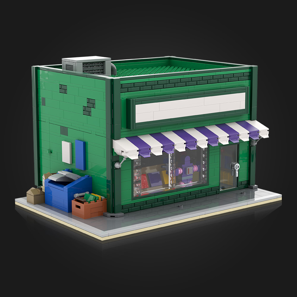MOC Movie Street View The Andr - Diy Electronics Shop reseña y precio