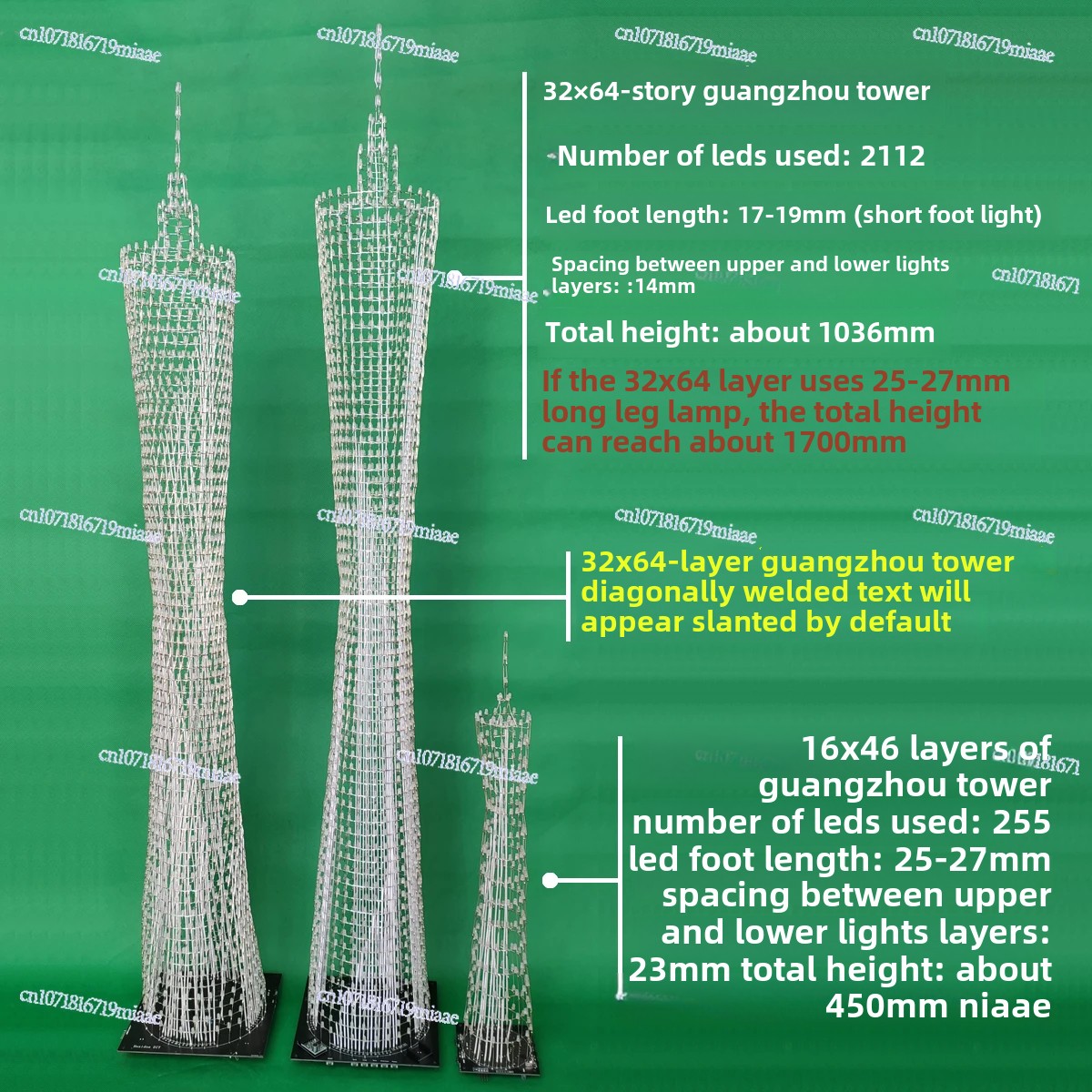 64-Floor Canton Tower DIY Kit  - Diy Home Electronics Projects reseña y precio