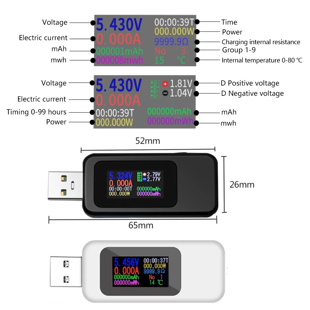 10 in 1 USB Tester DC Digital  - Logic Analyzer Usb reseña y precio